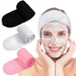 Whaline 3Pcs Spa Facial Headband Make Up Wrap Head Terry Cloth Headband Adjustable Washable Towel for Face Washing Shower Skincare Facial Treatment Sport Fits Makeup (White, Black, Gray)