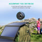 Nekteck 28W Portable Solar Panel Charger, 2 USB-A Ports, (5V/4.0A Max) 24% Efficient Maxeon Cells Solar Charger, IPX4 Waterproof, Compatible with iPhone 12/11/11pro/Xs, iPad, Samsung Galaxy and More