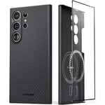 Buy now Thinborne Compatible with Samsung Galaxy S24 Ultra Case, [Made of 600D Aramid Fiber] [Magnetic Charging] [Thin & Lightweight] [ Slim Minimalist Style with Carbon Fiber Textures] at indiglob india
