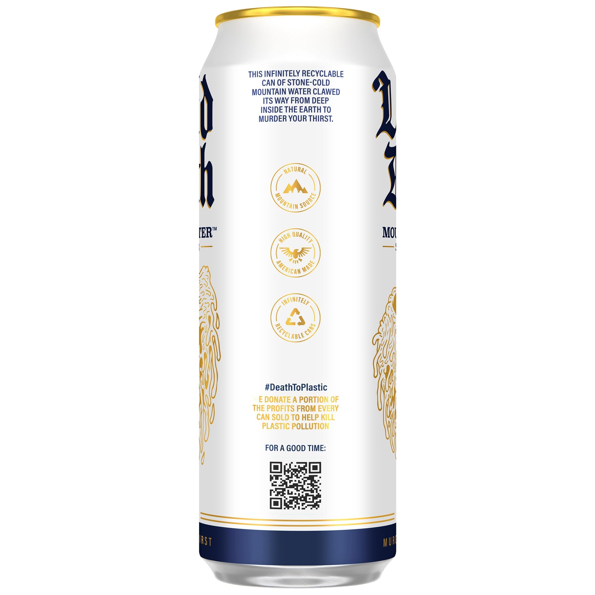 Buy now Liquid Death Sparkling Mountain Water, Real Mountain Source, Ice-Cold Cans, Infinitely Recyclable, 12 Fl Oz (Pack of 12) at indiglob india