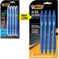 BIC Glide Bold Blue Ballpoint Pens, Bold Point (1.6mm), 4-Count Pack, Retractable Ballpoint Pens With Comfortable Full Grip