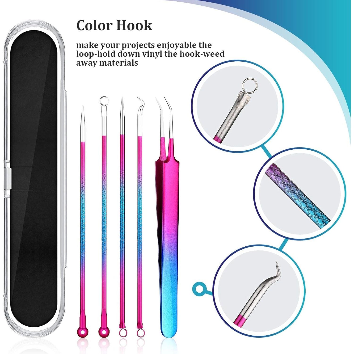 Buy now Zonon 8 Pieces Pin Pen Weeding Tool, Craft Vinyl Tool Kit, Includes Air Release Pen, Vinyl Squeegee, Vinyl Tweezers Weeders for Lettering, Cutting, Splicing at indiglob india