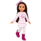 Glitter Girls – 14-Inch Fashion Doll – Blonde Hair & Green Eyes – Pink Cardigan & Skirt – Cat – Themed Outfit – 3+ Years– Fifer