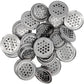 50Pcs Air Vents 53mm Circular Soffit Vent Stainless Steel Round Vent Mesh Hole Louver for Kitchen Bathroom Cabinet Wardrobe (White)