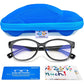 Blue Light Glasses for Kids Girls Boys with Cute Car Case, UV400 Protection, Anti Blue Ray Age3-12