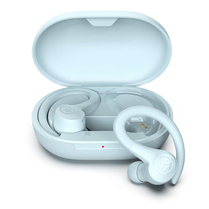 Buy now JLab Go Air Sport, Wireless Workout Earbuds Featuring C3 Clear Calling, Secure Earhook Sport Design, 32+ Hour Bluetooth Playtime, and 3 EQ Sound Settings (Graphite/Black) Light Blue Sport+ at indiglob india