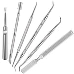 Buy now MORGLES 6 Pcs Ingrown Toenail Tool, Toenail File and Lifter, Professional Surgical Grade Under Nail Cleaner Tools at indiglob india