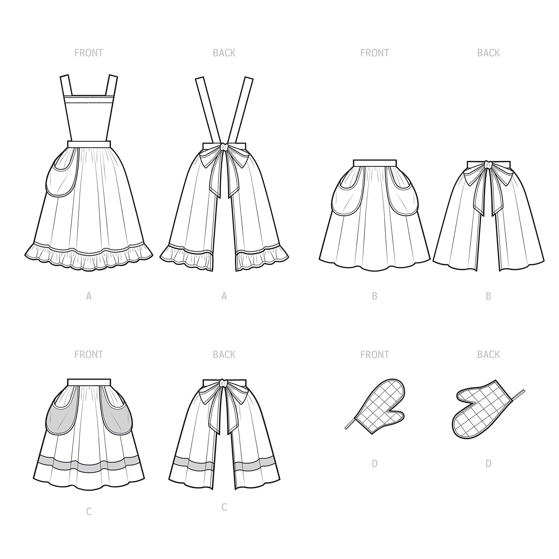 Buy now Simplicity SS9496OS Misses' Vintage Apron Sewing Pattern Kit, Code S9496, One Size at indiglob india