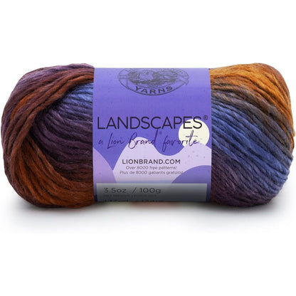 (1 Skein) Lion Brand Yarn Landscapes Yarn, Desert Spring