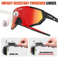 X-TIGER Polarized Sports Sunglasses with 5 Interchangeable Lenses,Mens Womens Cycling Bike Glasses,Baseball Running Fishing