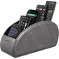 SITHON Remote Control Holder with 5 Compartments - PU Leather Remote Caddy Desktop Organizer Store TV, DVD, Blu-Ray, Media Player, Heater Controllers, Antique