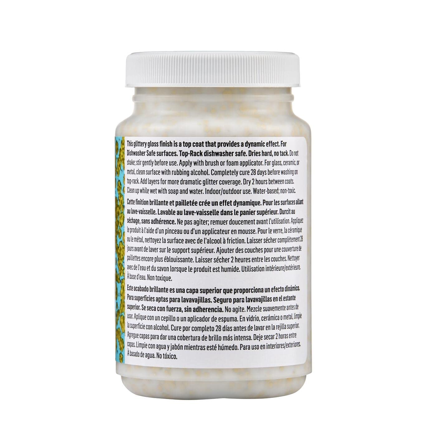 Buy now Mod Podge CS27593 Dishwasher Safe Glitter Gold, 8 fl oz Multi-Purpose Formula, Perfect for Easy to Apply DIY Arts and Crafts at indiglob india