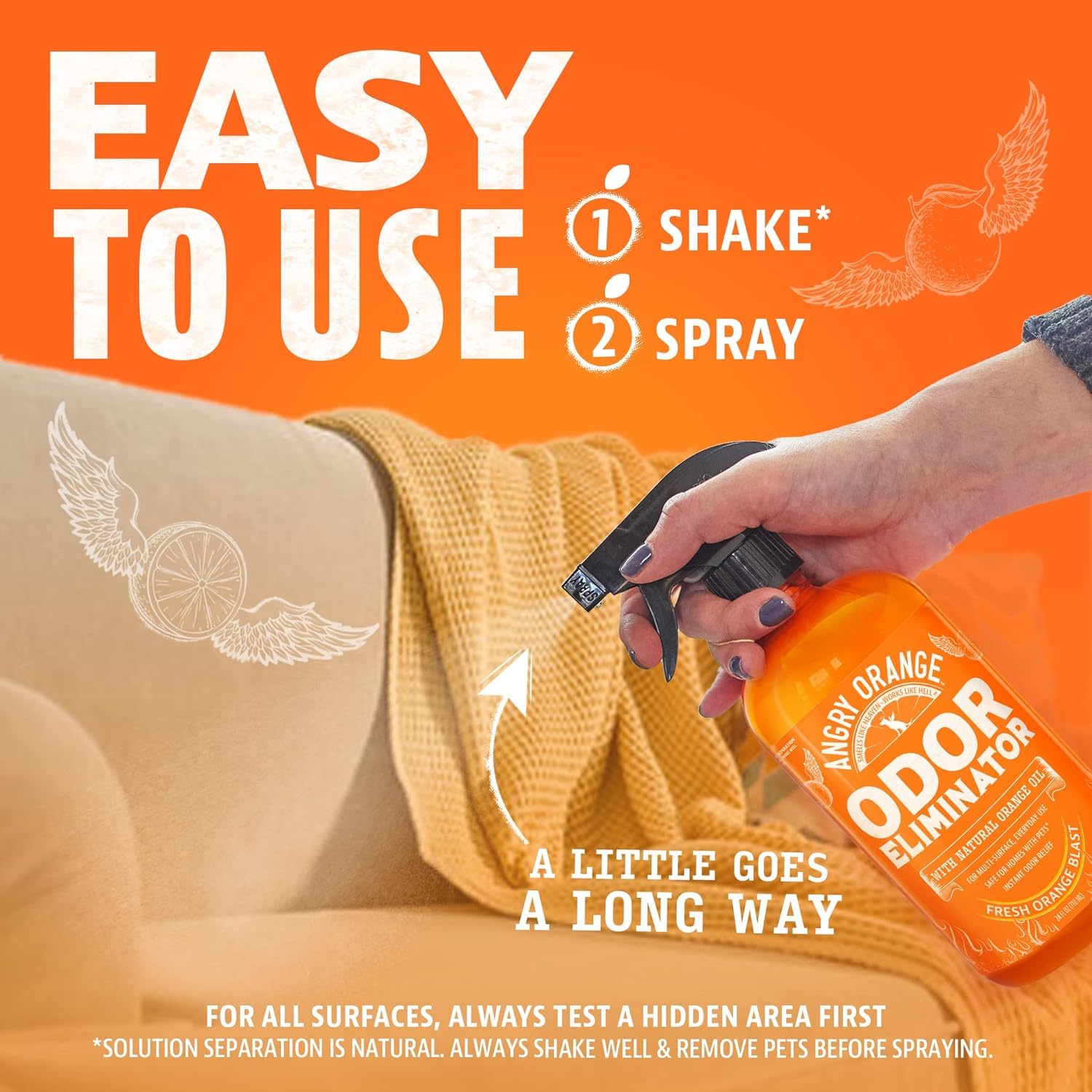 Buy now ANGRY ORANGE Pet Odor Eliminator for Dog and Cat Urine, Carpet Stains, and Strong Smells – Citrus Cleaner with Natural Orange Oil – 24 oz at indiglob india