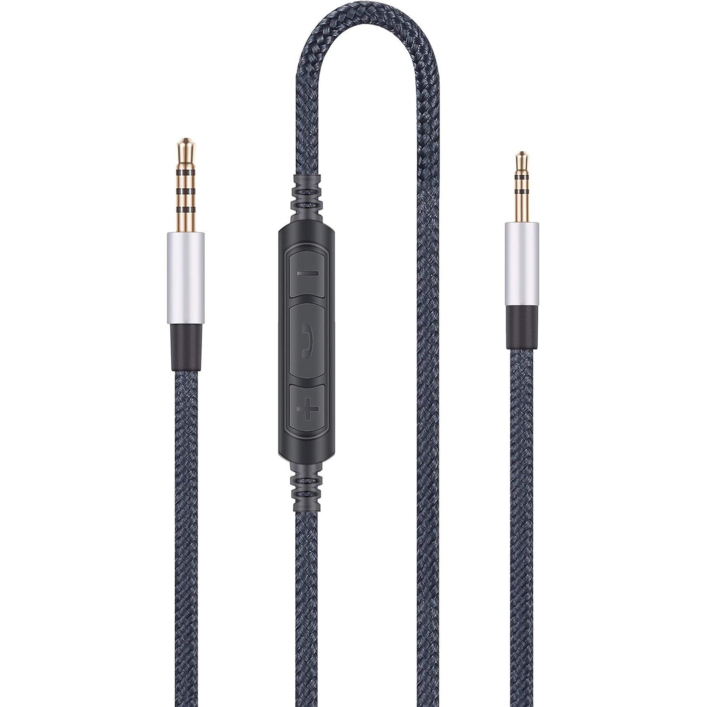 3.5mm to 2.5mm Male Audio Replacement Cable Compatible with Bose oe2, oe2i, AE2, QC35 Headphones, Remote Volume Control & in-Line Mic Cord Compatible with Samsung Galaxy Huawei Android