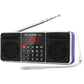 PRUNUS J-288 Portable Radio AM FM Radio with Bluetooth Speaker, Sleep Timer, Power-Saving Display, Ultra-Long Antenna, AUX Input & USB Disk & TF Card MP3 Player, NO Manual Preset