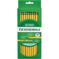 Ticonderoga Wood-Cased Pencils, Unsharpened, 2 HB Soft, Yellow, 24 Count