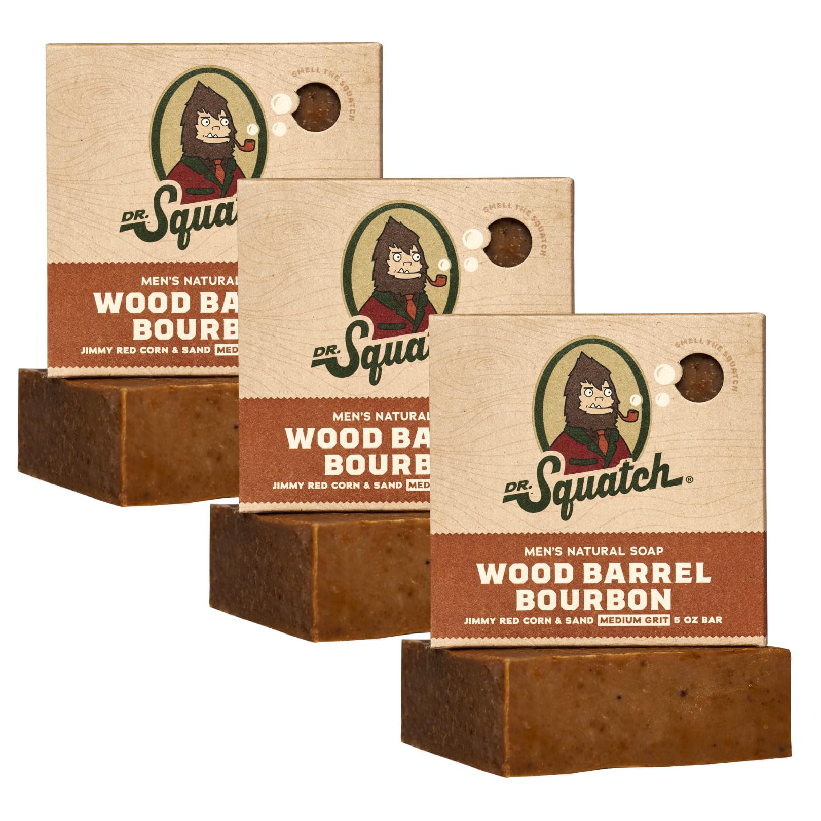 Buy now Dr. Squatch Natural Men’s Bar Soap - Cold Process Body Soap Bar with Natural Oils - Gifts for Men - Pine Tar (5 oz, 3-Pack) Wood Barrel Bourbon at indiglob india