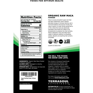 Terrasoul Superfoods Organic Raw Maca Powder, 1 Lb - Premium Quality, Supports Increased Stamina & Energy