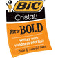 BIC Cristal Xtra Bold Ballpoint Pens, Bold Point (1.6mm) For Vivid And Dramatic Lines, Black Ink, 24-Count Pack, Perfect Ink Pens
