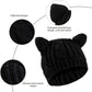 SATINIOR Cute Cat Ear Beanie Hat Cat Knitted Hat Winter Cable Knit for Women