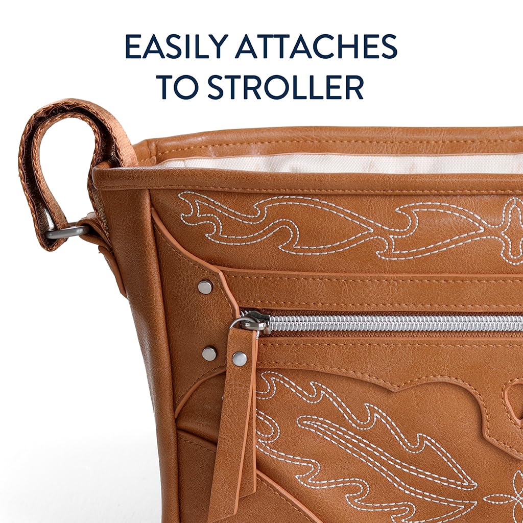 Buy now Itzy Ritzy Adjustable Stroller Caddy and Organizer Bag Featuring Front Zippered Pocket, 2 Built-In Interior Pockets & Adjustable Straps to Fit Nearly Any Stroller (Saddle) at indiglob india