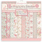 Stamperia International KFT SBBL25 Pack 10 Sheets Double face-Roses, lace and Wood, 30.5 x 30.5 (12" x 12"), Multicoloured
