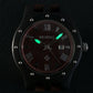 BEWELL Men's Wooden Watches Handmade Date Display Analog Quartz Luminous Wristwatch