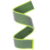Abanen Hook and Loop Quick Dry Watch Band for Fenix 8 47mm/ epix Pro 47mm / Fenix 7/6/5, 22mm Woven Nylon Ultralight Sport Wristband Strap for Garmin Instinct 2, Instinct 3 45mm - Bright green