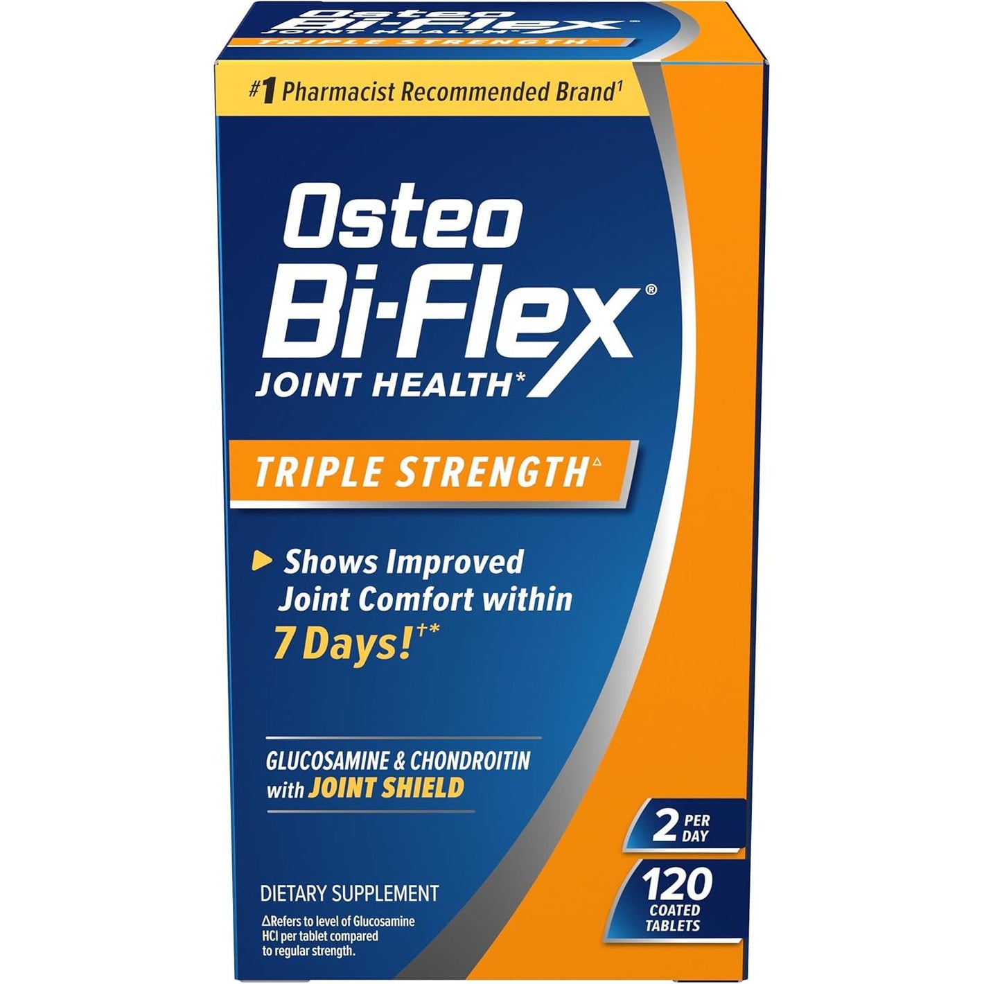 Osteo Bi-Flex Triple Strength(5), Glucosamine Chondroitin with Vitamin C Joint Health Supplement, Coated Tablets, 120 Count