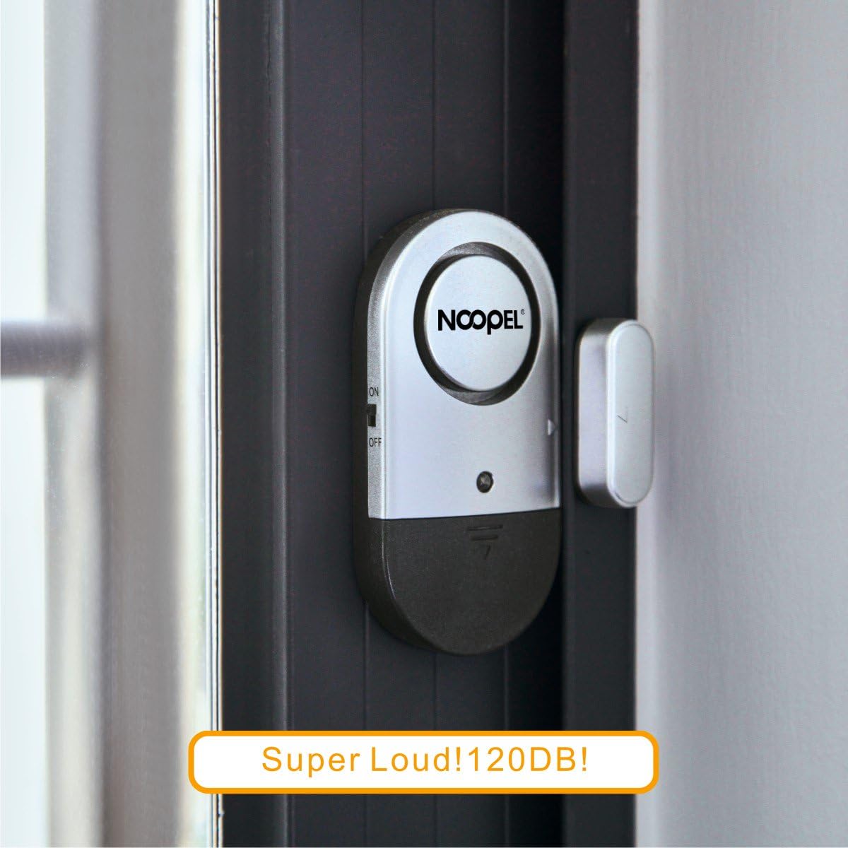 Buy now Door Window Alarm 2 Pack Noopel Home Security Sensor Burglar Anti-Theft 120DB Alarm with Batteries Included - DIY Easy to Install (2) at indiglob india
