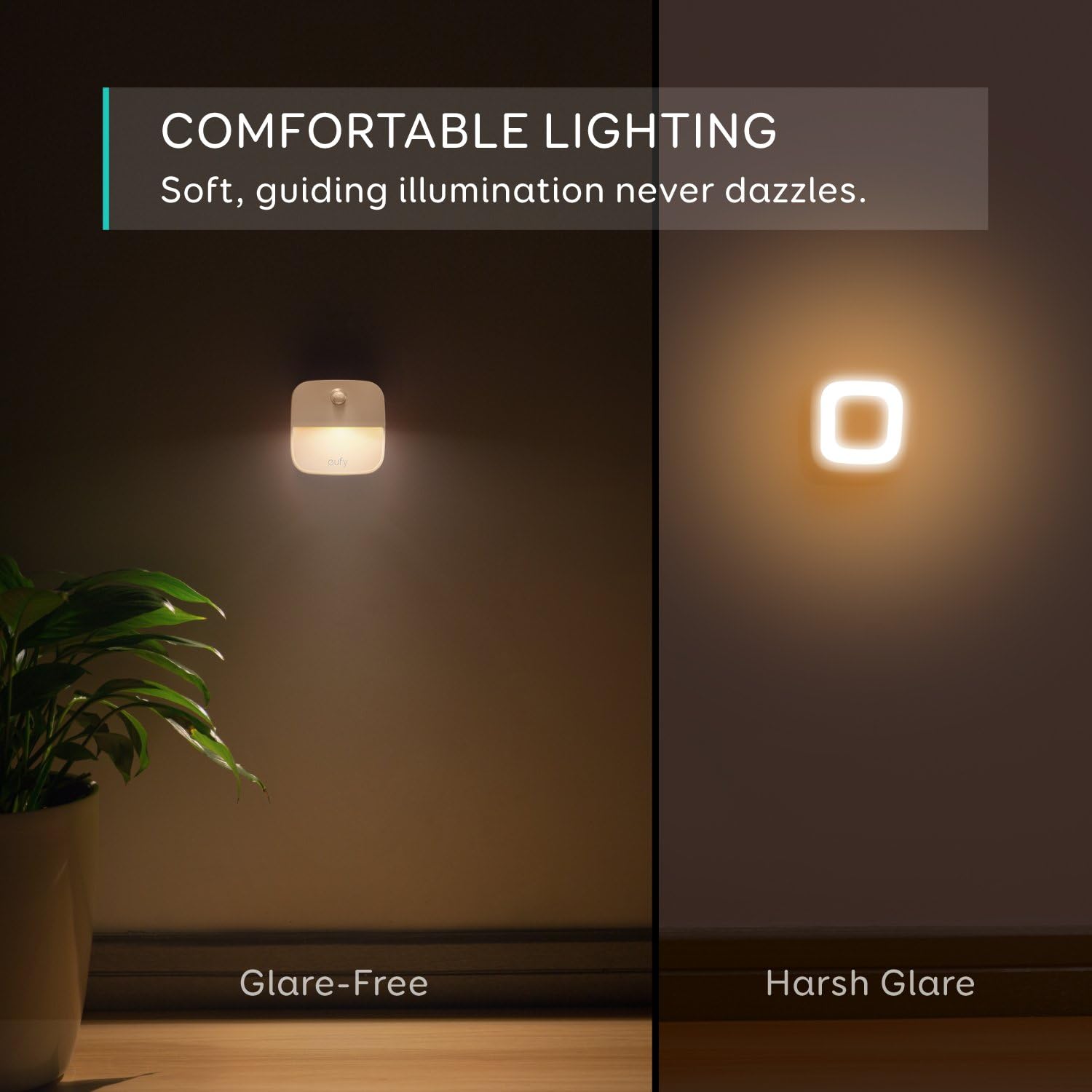 Buy now eufy by Anker, Stick-On Night Light, Warm White LED, Motion Sensor, Bedroom, Bathroom, Kitchen, Hallway, Stairs, Energy Efficient, Compact, 3-Pack at indiglob india