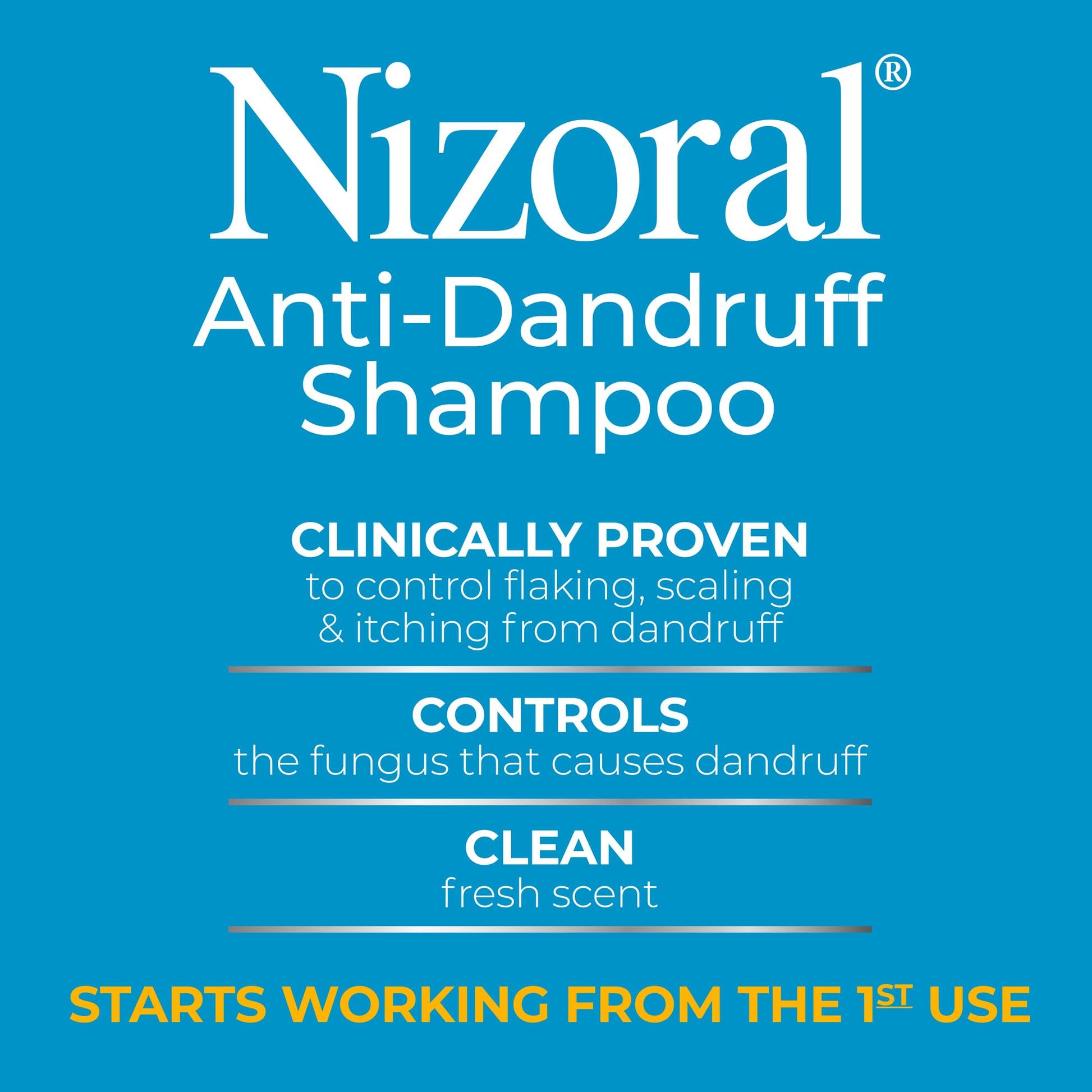 Buy now Nizoral Anti-Dandruff Shampoo with 1% Ketoconazole, Fresh Scent, 7 Fl Oz at indiglob india
