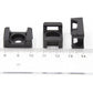 iexcell 100 Pcs Black 9 mm Cable Tie Base Saddle Type Mount Wire Holder