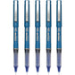 Pilot Precise V5 Rollerball Pens, Extra Fine Point 0.5 mm Blue Pens, Blue, Pack of 5 - Ideal for School, Journaling & Office Writing