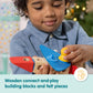 Buy now Melissa & Doug Blockables™ Vehicles Snap and Play, Mix and Match Connectable Wooden Building Blocks Play Set Toy for Preschool Boys and Girls (54 Pcs) at indiglob india