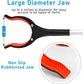 Upgrade Grabber Reacher Tool, 360° Rotating Head, Wide Jaw, 32" Foldable, Lightweight Trash Claw Grabbers for Elderly, Reaching Tool for Trash Pick Up Stick, Litter Picker, Arm Extension (Orange)