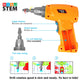Buy now HAPTIME Design and Drill Toy, Building Toys for Kids Ages 3-8,STEM Toys for 3 4 5 6 Year Old,193 Pcs Electric Drill Toy,Magic Montessori Play Toolbox for Toddler Boys Girls Preschool at indiglob india