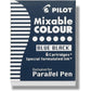 Pilot Parallel Mixable Color Ink Refills for Calligraphy Pens, Black Ink, 12-Pack (77313)