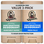 Buy now Dr. Squatch Natural Men’s Deodorant – Aluminum Free Natural Deodorant Men with Charcoal & Postbiotics for 72-Hour Odor Protection – Rainforest Rapids + Fresh Falls, 2.65oz Stick (2-Pack) at indiglob india
