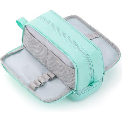 CICIMELON Large Capacity Pen Pencil Case with 4 Compartments, Multi-Slot Pencil Pouch Bag Aesthetic School Supplies Organizer for Teen Girls, Women, Adults (Purple)