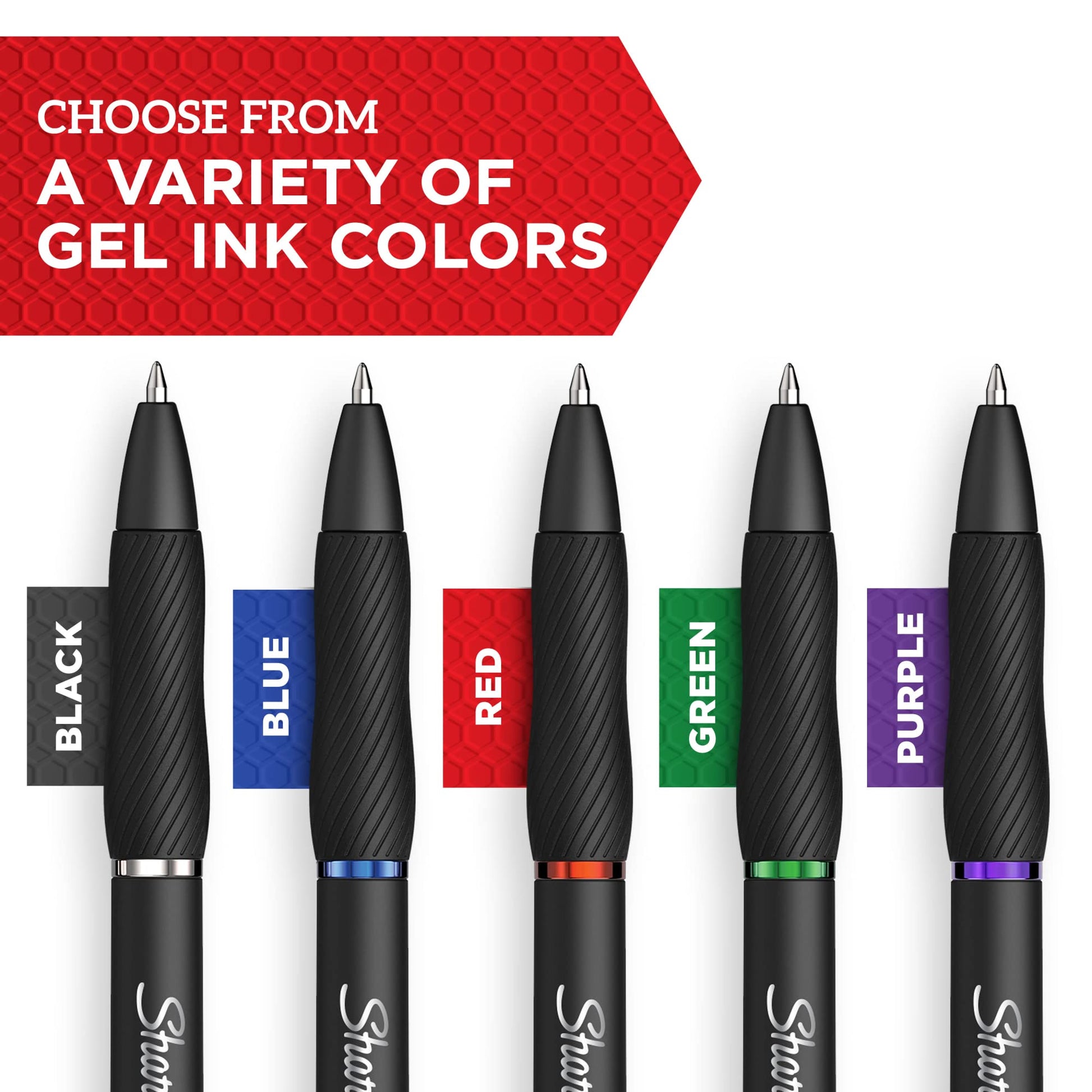 Buy now Sharpie?? S Gel Pens, Fine Point, 0.5 mm, Black Barrels, Blue Ink, Pack Of 4 Pens at indiglob india