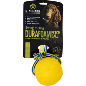 Starmark Swing 'n Fling DuraFoam Ball Dog Toy Large