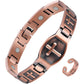 Jecanori Pure Copper Bracelet for Men, Ultra Strength Magnetic Cross Bracelets for Men, Mens Copper Cross Bracelet, Jewelry Gift with Sizing Tool