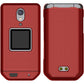 Nakedcellphone Case for CAT S22 Flip Phone, Slim Hard Shell Protector Cover - Red