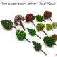 70pcs Mini Mixed Miniature Fake Trees Model Train Scenery Artificial Wargame Trees Model Railroad Scenery Diorama Supplies for DIY Landscape
