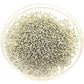 Buy now Miyuki Round Rocaille's Seed Beads Size 15/0 8.2g Duracoat Galvanized Silver 15-4201 at indiglob india