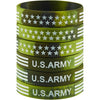 American Flag Rubber Bracelets Silicone Wristbands for Department,Officers,Veterans,American Patriots, Army fans Sport Fans Wearing and Special Gifts for Independence day,Parties,Events - 6pcs/Army green