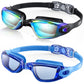 Buy now Aegend Swim Goggles, 2 Pack Swimming Goggles No Leaking Adult Men Women Youth Aqua & Light Blue at indiglob india