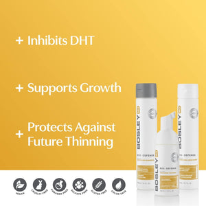 BosDefense Nourishing Shampoo, Conditioner, and Kit for Light Thinning Hair, Hair Thickening Formula, Color Safe, Starter Set and Multiple Sizes