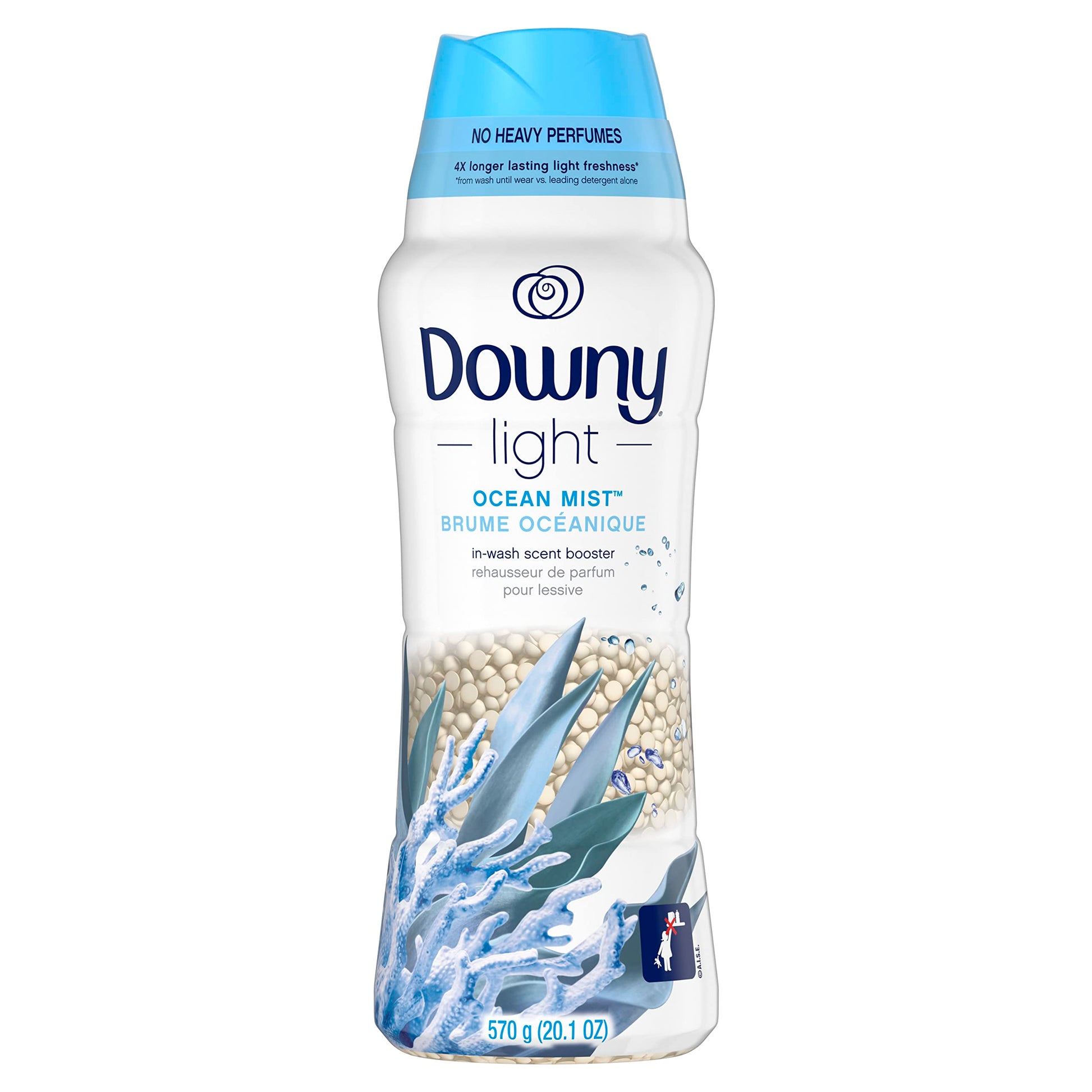 Buy now Downy Light Laundry Scent Booster Beads, Ocean Mist Scent, 24 OZ, In-Wash Fabric Beads Designed To Be Gentle With A Light Boost Of Scent, No Heavy Perfumes Fresh 20.1 Ounce (Pack of 1) at indiglob india